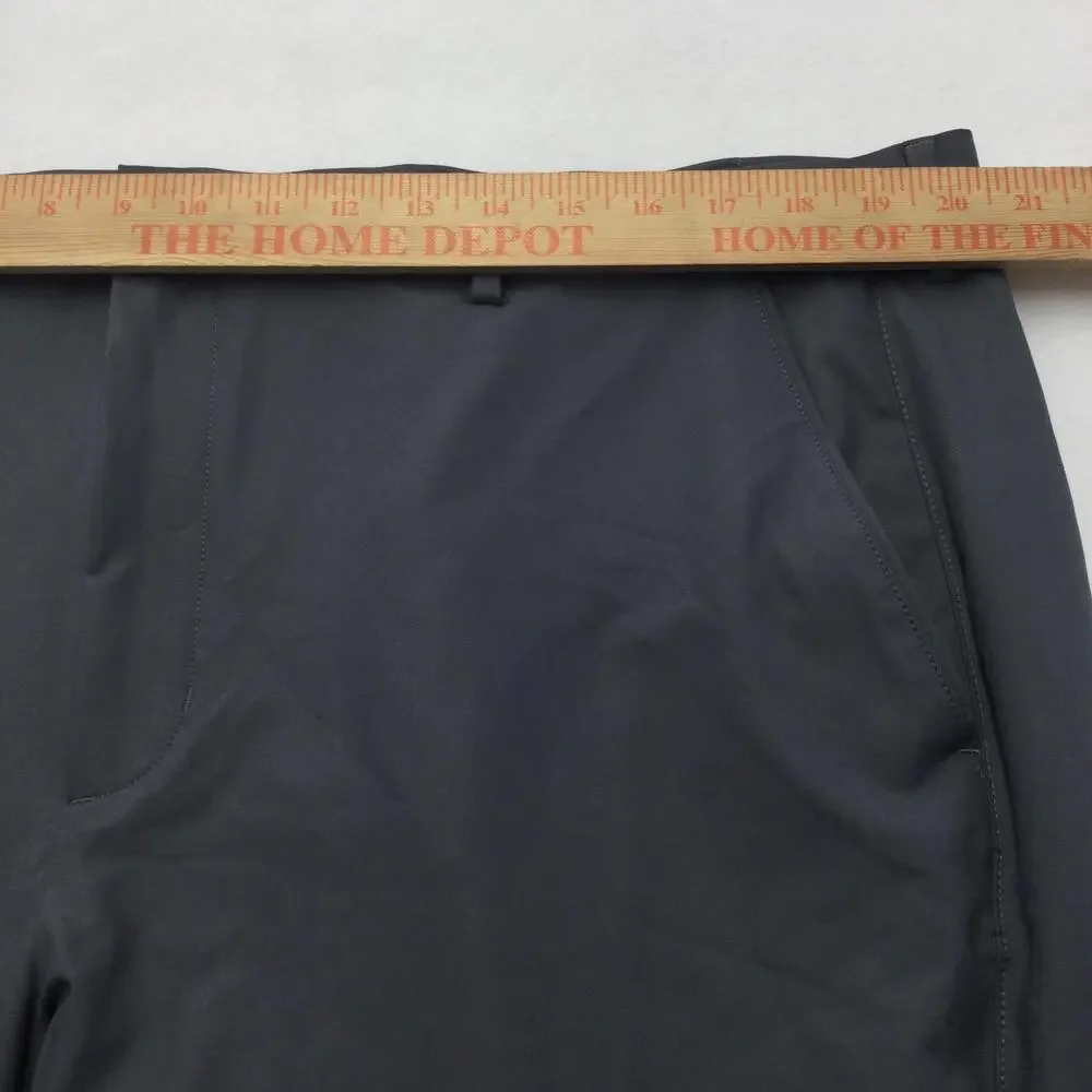 Greg Norman Pants Mens 40x32 Gray Stretch Dress Straight Leg Microfiber Golf